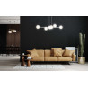 Suspension Design  Rossi Métal 6 lampes Boules Argentées Style Chic 