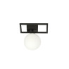 Plafonnier Design Imago Métal une Lampe Boule Blanche Style Industriel 