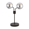 Lampe de Bureau Nova Métal 2 lampes Boules Argentées Style Chic 