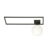 Plafonnier Design Imago Métal une Lampe Boule Blanche Style Industriel 