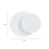 Applique CIRCLE 1C BLANC 1xG9 - blanc 