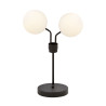 Lampe de Bureau Nova Métal 2 lampes Boules Blanches Style Chic 