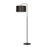 Lampadaire design intérieur TRAPO LP1 NOIR / WENGE 1xE27 - noir 