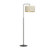 Lampe Sur Pied Design Hilde Métal une Lampe Cylindre Blanche Style Moderne 