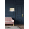 Lampe Sur Pied Design Hilde Métal une Lampe Cylindre Blanche Style Moderne 