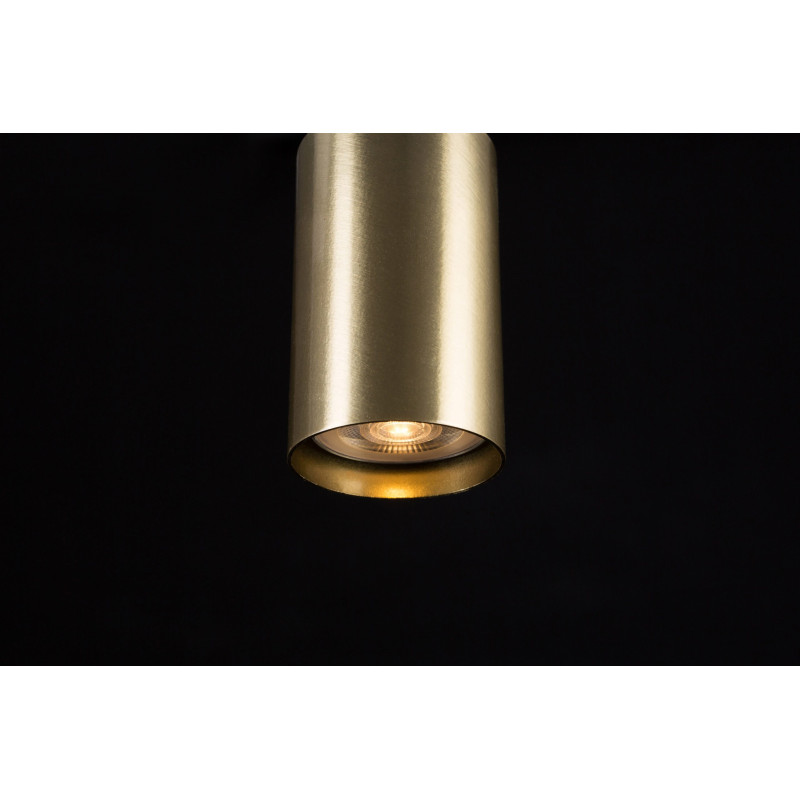 Plafonnier Design Verno Métal une Lampe Tube Noire Style Minimaliste 