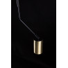 Plafonnier Design Verno Métal une Lampe Tube Noire Style Minimaliste 