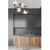 Plafonnier Design BRENDI 4 BL 4xE14 - noir / miel 