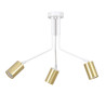 Plafonnier Design Verno Métal 3 lampes Tubes Blanches Style Minimaliste 