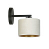 Applique Murale Design Hilde Métal une Lampe Cylindre Blanche Style Moderne 