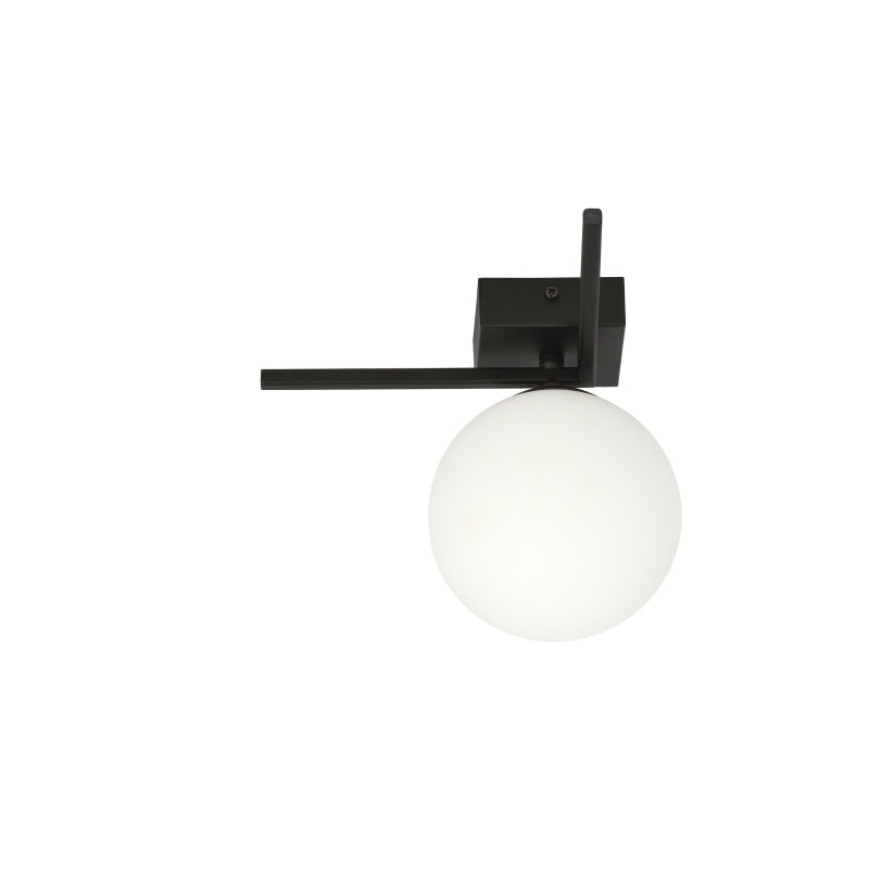 Plafonnier Design Imago Métal une Lampe Boule Blanche Style Industriel 