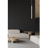 Plafonnier Design Selter Métal une Lampe Tube Blanc Style Minimaliste 