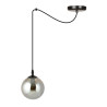 Suspension Design Gigi Métal une Lampe Boule Argentée Style Chic 