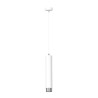 Suspension Design Kibo Métal une Lampe Tube Blanc/CHROME Style Moderne 