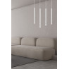 Plafonnier Design  Selter Métal 4 lampes Tubes Blanches Style Minimaliste 