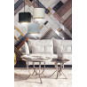 Suspension Design Hilde Métal 3 lampes Cylindres Noires, Grises et Blanches Style Moderne 