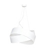 Suspension Design Vieno Métal 2 lampes Entrelacées Blanches Style Minimaliste 