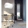 Suspension Design Vieno Métal 2 lampes Entrelacées Blanches Style Minimaliste 