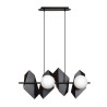 Suspension Design  Drifton Métal 4 lampes Boules Géométriques Blanches Style Moderne 