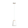 Suspension Design Bolero Métal et Bois une Lampe Blanc Style Moderne 