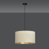 Suspension Design Hilde Métal une Lampe Cylindre Blanche Style Moderne 