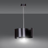 Suspension Design Vixon Métal une Lampe Entrelacé Noire Style Moderne 