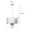 Suspension Design Vixon Métal une Lampe Entrelacé Blanc Style Moderne 