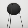 Suspension Design  Cosmo Métal 3 lampes Boules Argentées Style Chic 