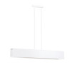 Suspension Design Gentor Métal 3 lampes Rectangles Blanches Style Minimaliste 