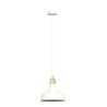 Suspension Design Ibor Métal une Lampe Coupole Suspendue Blanc Style Moderne 