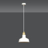 Suspension Design Ibor Métal une Lampe Coupole Suspendue Blanc Style Moderne 