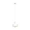 Suspension Design Tuniso Métal/Bois une Lampe Blanc Style Scandinave 