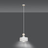 Suspension Design Tuniso Métal/Bois une Lampe Blanc Style Scandinave 