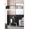 Suspension Design Hilde Métal 4 lampes Cylindres Noires, Grises et Roses Style Moderne 