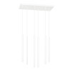 Plafonnier Design  Selter Métal 6 lampes Tubes Blanches Style Minimaliste 