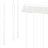 Plafonnier Design  Selter Métal 6 lampes Tubes Blanches Style Minimaliste 