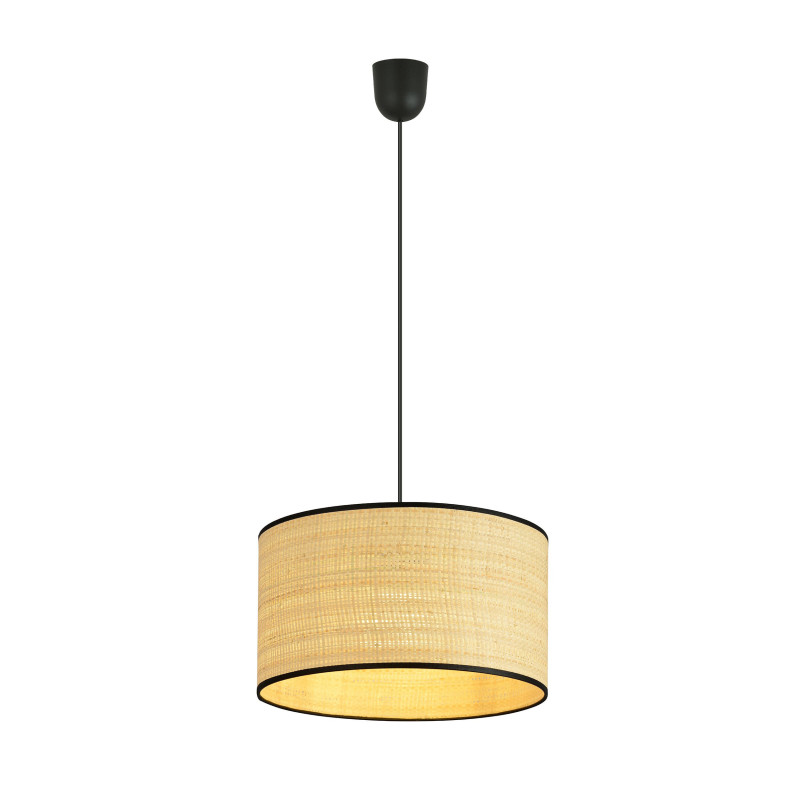 Suspension Design Aston Rotin une Lampe Ronde Rotin Style Scandinave 