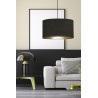 Suspension Design Hilde Métal une Lampe Cylindre Noire Style Moderne 