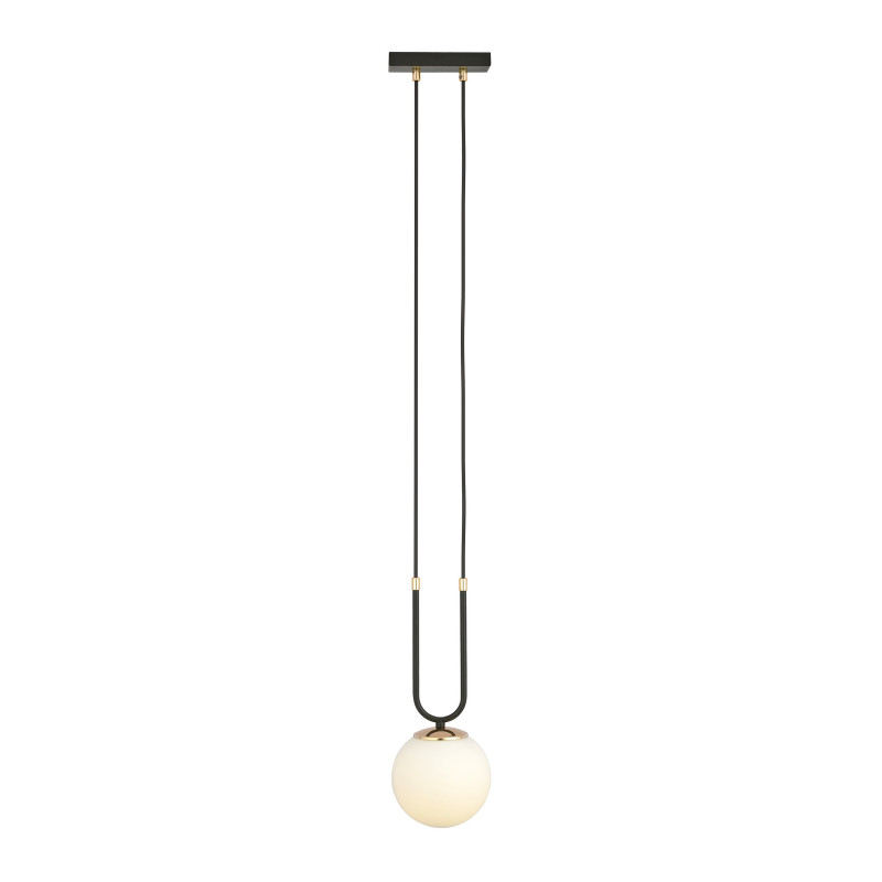 Suspension Design Glam Métal une Lampe Boule Suspendue Blanche Style Chic 