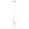 Suspension Design Glam Métal une Lampe Boule Suspendue Blanche Style Chic 