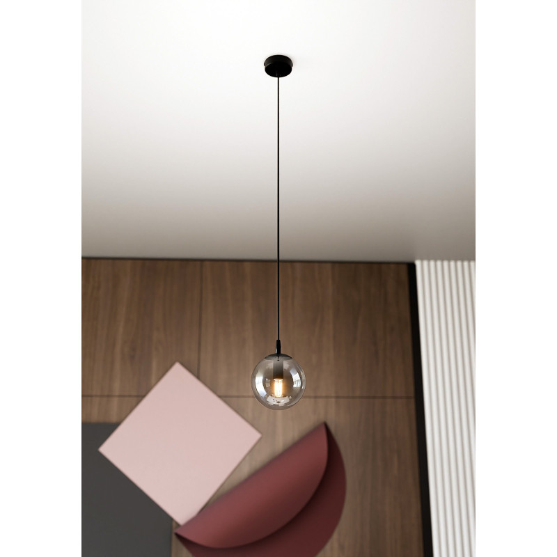 Suspension Design Cosmo Métal une Lampe Boule Argentée Style Chic 