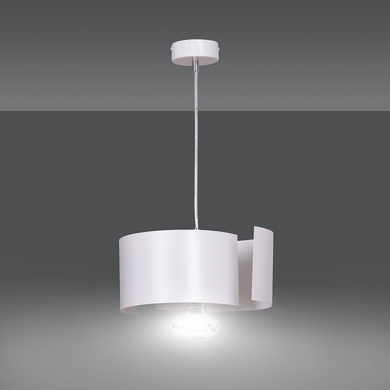 Suspension Design Vixon Métal une Lampe Entrelacé Blanc Style Moderne 