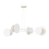 Suspension Design Idea Métal  4 lampes Blanches Style Moderne 