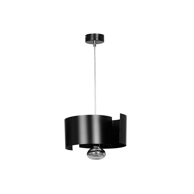 Suspension Design Vixon Métal une Lampe Entrelacé Noire Style Moderne 