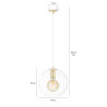 Suspension Design Albio Métal une Lampe Rond Cage Blanc Style Moderne 