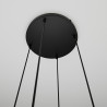 Suspension Design  Cosmo Métal 4 lampes Boules Ambrées Style Chic 