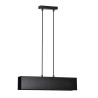 Suspension Design Gentor Métal 2 lampes Rectangles Noires Style Minimaliste 