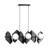 Suspension Design  Drifton Métal 6 lampes Boules Géométriques Blanches Style Moderne 