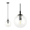 Suspension Design Cosmo Métal une Lampe Boule Transparente Style Chic 