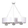 Suspension Design Vixon Métal 3 lampes Entrelacées Blanches Style Moderne 